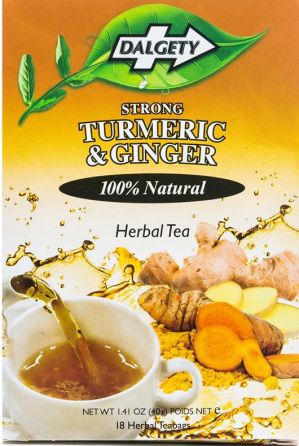 Dalgety Strong Turmeric & Ginger Tea (18 Herbal Teabags)