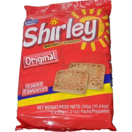 Wibisco Shirley Original Biscuits 8x37g (1.31oz)