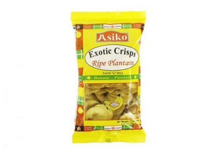 Asiko Exotic Ripe Plantain Crisps (Lightly Salted) 75g