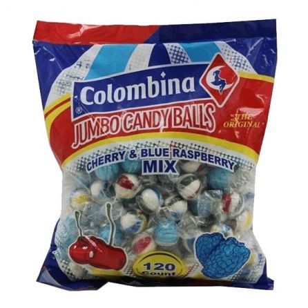 Colombina Jumbo Cherry & Blue Raspberry Mix (120 Count)