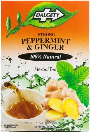 Dalgety Peppermint & Ginger Tea ( 18 Herbal Teabags)