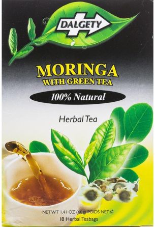 Dalgety Moringa with Green Tea (18 Herbal Teabags)